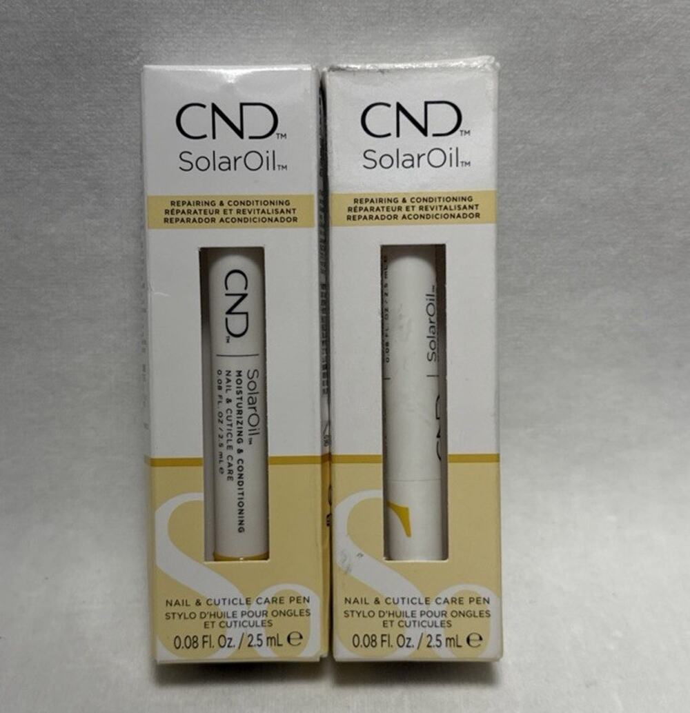 CND Essentials Care Pens SOLAR OIL Nail Cuticle Conditioner Treatment Lot Of 2